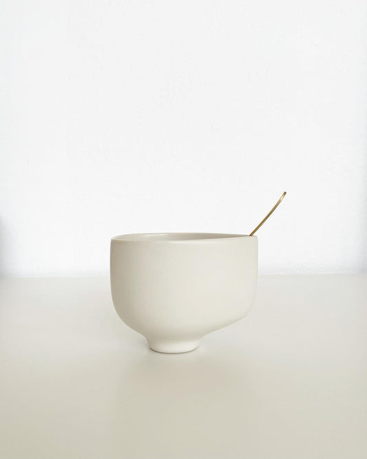 White porcelain Bird cup - AP Céramique